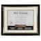 8.5" x 11" Black & Gold Document Frame with Double Mat by Studio Décor®